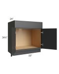 Vienna Black 33" Sink Base Cabinet