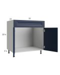 Harbor Navy 33" Sink Base Cabinet