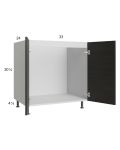 Euro Cafe 33" Full Height Door Sink Base Cabinet