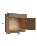 Midtown Mocha Shaker 36" Sink Base Cabinet