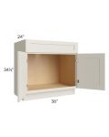 Asheville Cloud Shaker 36" Sink Base Cabinet 