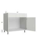 Milan Cream 36" Sink Base Cabinet