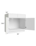 Portland White 36" Sink Base Cabinet