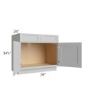 Tuscan Painted Grey 39" Sink Base Cabinet