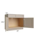 Tuscan Oyster 39" Sink Base Cabinet