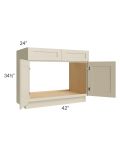 Stratton Khaki Shaker 42" Sink Base Cabinet - Out of stock through mid April