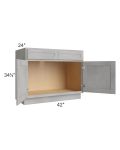 Gramercy Grey Mist 42" Sink Base Cabinet
