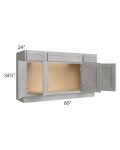 Gramercy Grey Mist 60" Sink Base Cabinet