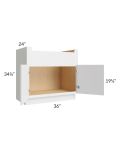 Township White 36" Farm Sink Base Cabinet