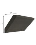 Charcoal Grey Shaker Large Angle Crown Molding