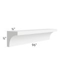 Aspen White Shaker 96" Inside Corner Molding