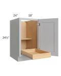 Stone Shaker 18" Full Height Door Base Cabinet with 1 Rollout Tray