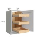 Stone Shaker 18" Full Height Door Base Cabinet with 3 Rollout Trays
