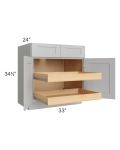Stone Shaker 33" Base Cabinet with 2 Rollout Trays