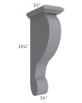 Graphite Grey Shaker Traditional Corbel