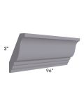 Graphite Grey Shaker 96" Crown Molding (3" Height)