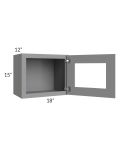 Graphite Grey Shaker 18x15 Decorative Wall Cabinet