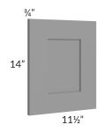 Graphite Grey Shaker 12x15 Wall Decorative Door 