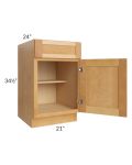 Madison Honey Shaker 21" Base Cabinet