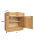 Madison Honey Shaker 33" Base Cabinet