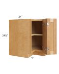 Madison Honey Shaker 33" Corner Base Cabinet
