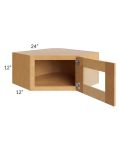 Madison Honey Shaker 24x12 Decorative Wall Diagonal Corner Cabinet