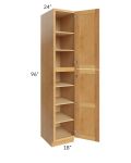 Madison Honey Shaker 18x96x24 Wall Pantry Cabinet