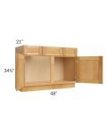 Madison Honey Shaker 48" Vanity Base Cabinet