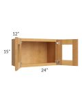 Madison Honey Shaker 24x15 Decorative Wall Cabinet