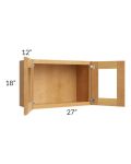 Madison Honey Shaker 27x18 Decorative Wall Cabinet