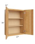 Madison Honey Shaker 27x36 Wall Cabinet