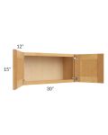 Madison Honey Shaker 30x15 Wall Cabinet
