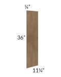 Midtown Mocha Shaker 36" Wall Skin (1/4" Thick)