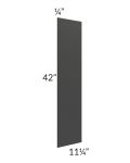 Midtown Black Shaker 42" Wall Skin (1/4" Thick)