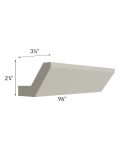 Stratton Light Grey Shaker 96" Shaker Crown Molding