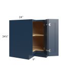 Madison Navy Shaker 33" Lazy Susan Base Cabinet