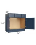 Madison Navy Shaker 36" Vanity Base Cabinet