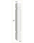 Midtown White Shaker 36" Standard Post