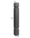 Midtown Black Shaker 36" Standard Post
