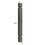 Midtown Dark Grey Shaker 3x3 Post