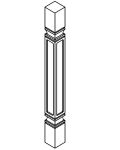 Lakewood White Square Decorative Leg