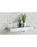 Vienna Black 24" Stainless Steel Floating Shelf