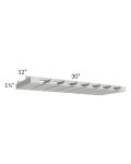 Salem Light Grey 30" Stemware Rack