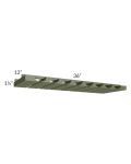 Midtown Hunter Green Shaker 36" Stemware Rack