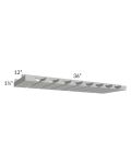 Midtown Painted Grey Shaker 36" Stemware Rack