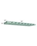 Midtown Mint Green Shaker 36" Stemware Rack