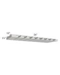 Salem Light Grey 36" Stemware Rack