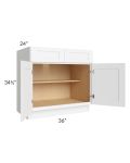 Royal White Shaker 36" Base Cabinet