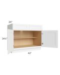 Royal White Shaker 42" Base Cabinet