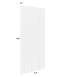Brilliant White Shaker 42x96 Bead Board Finished Panel